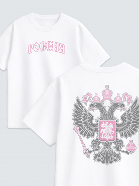Футболка "Герб розовый"