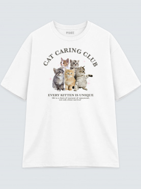 Футболка оверсайз "Cat Club"