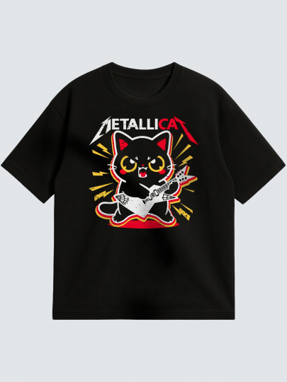 Футболка "Rock Metalliccat"