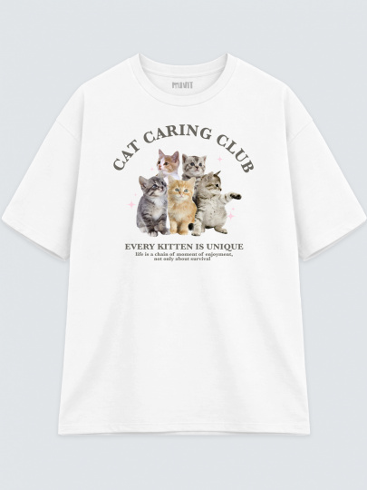 Футболка оверсайз "Cat Club"