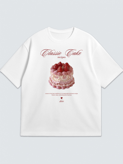 Футболка "Food Торт с клубникой"