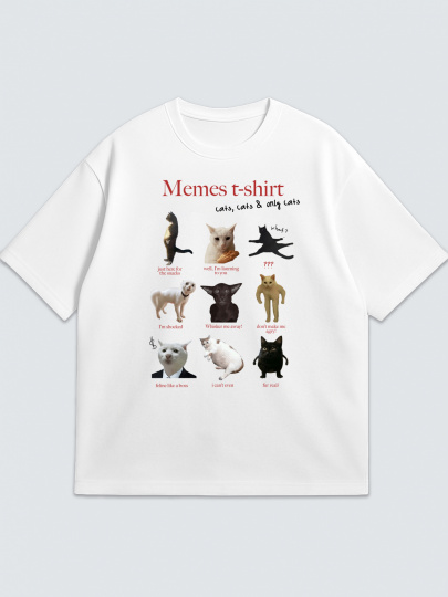 Футболка "Мемы коты"