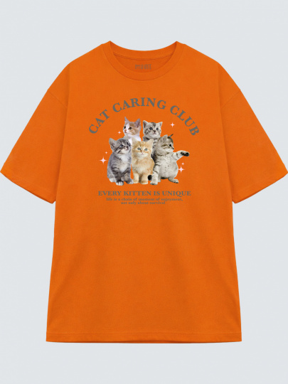 Футболка оверсайз "Cat Club"